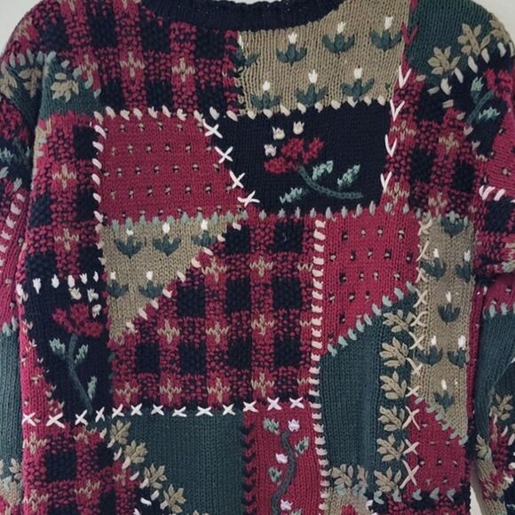Portraits by Northern Isles Hand Knitted Sweater Womens Large Cabin Cottage Core - Picture 4 of 10
